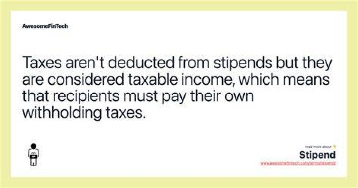 Are stipends considered income?
