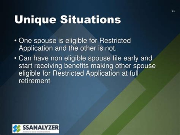 Can a spouse file restricted application at age 70?