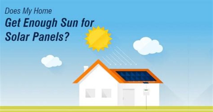Does my house get enough sun for solar panels?