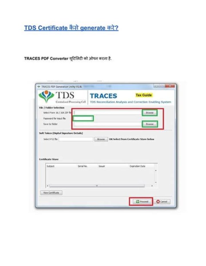 How can I get TDS certificate?