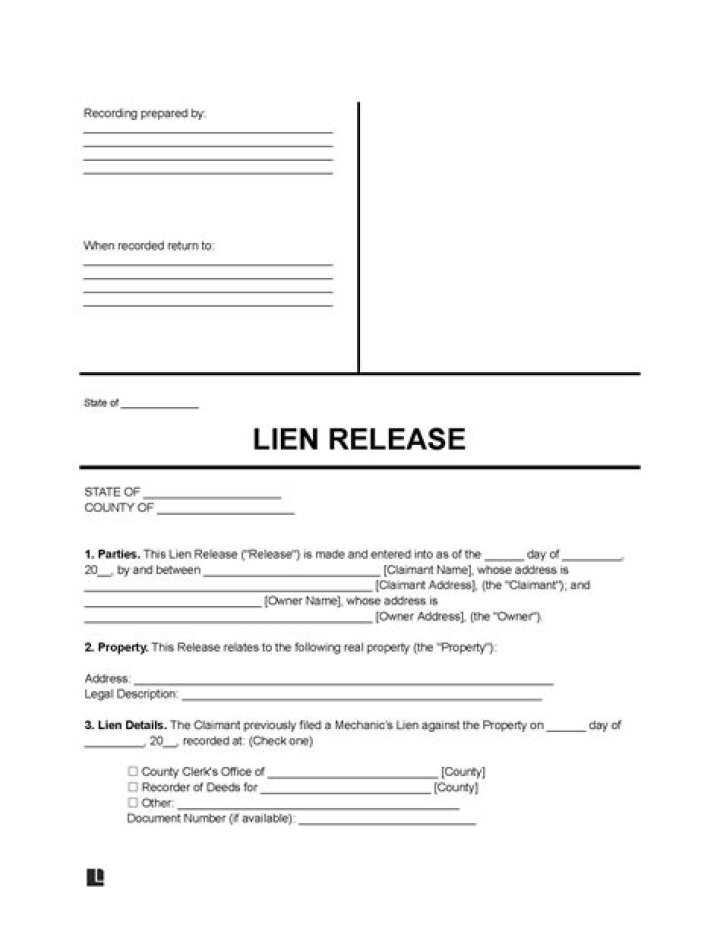 How do I record a lien release in California?