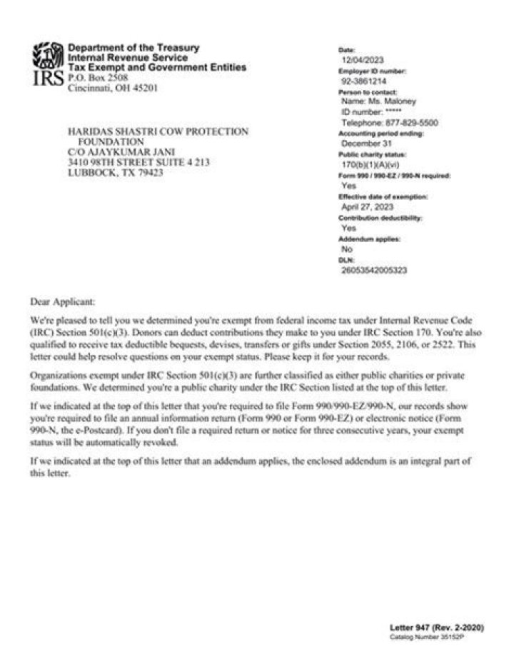 How do I update my IRS determination letter?