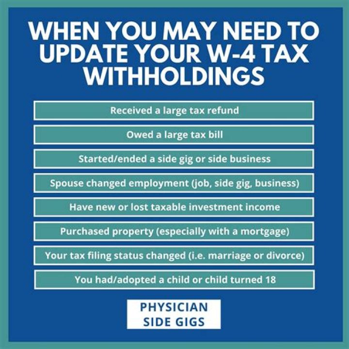 How do I update my W-4 form?