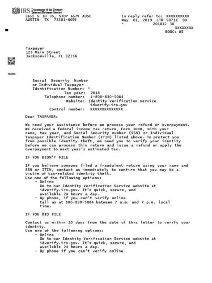 How do I verify my IRS Notice?