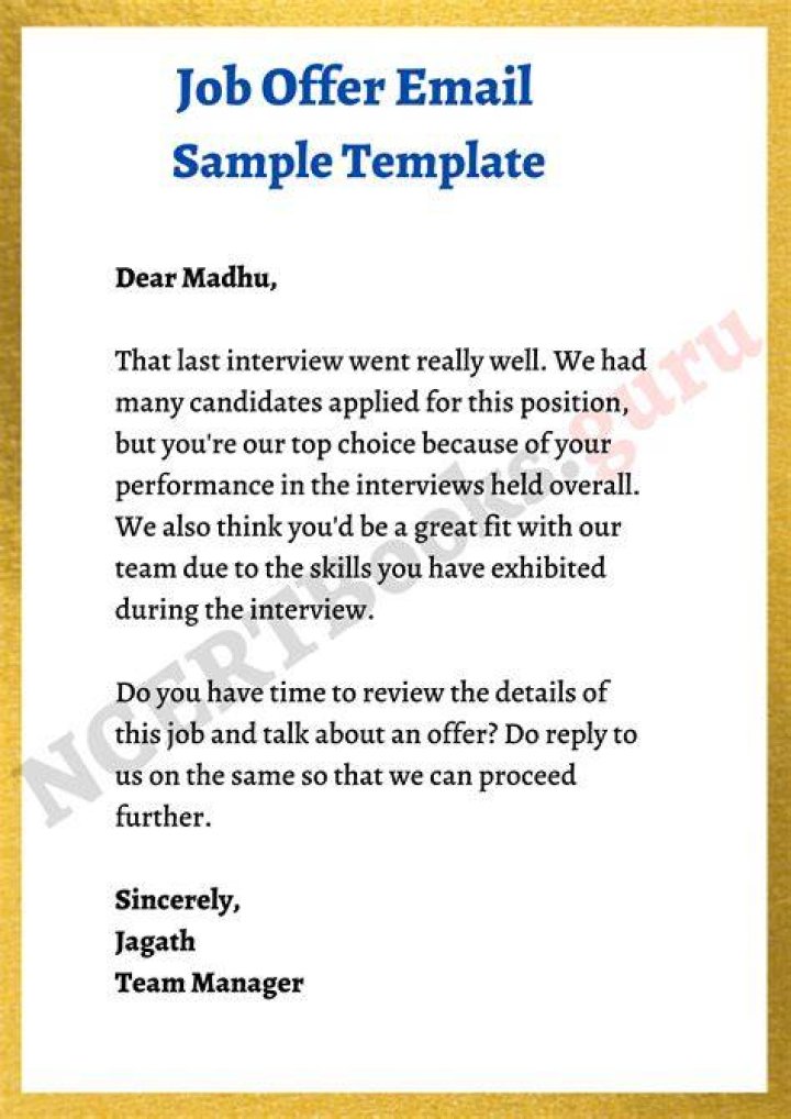 How do you ask for a job offer change?