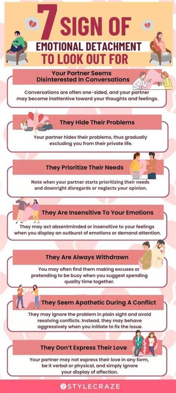 How do you fix emotionally detached relationships?