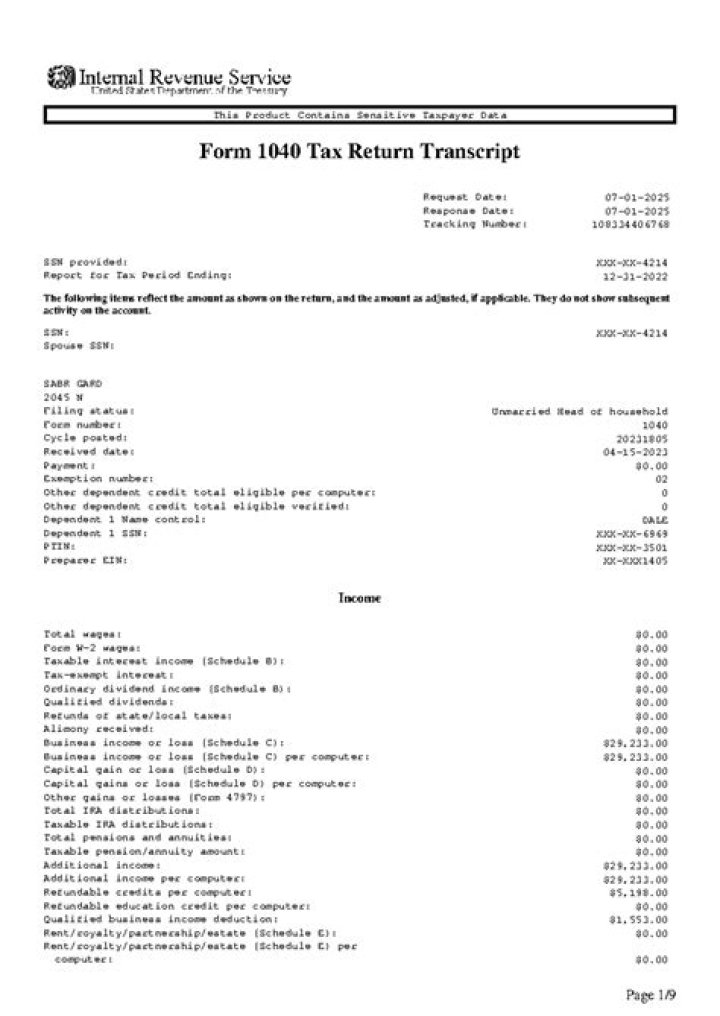 How to request a transcript of your tax return?