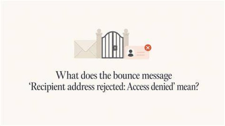 What does it mean if an email is rejected?