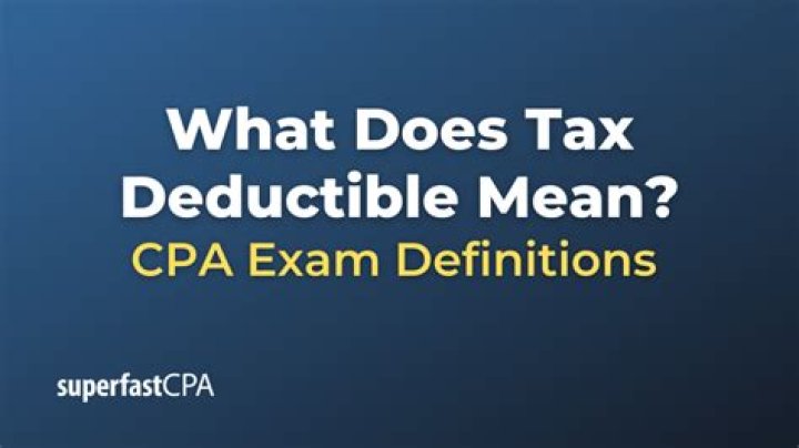 What does tax effective mean?
