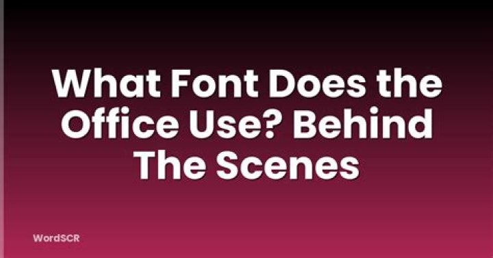 What font does the home office use?