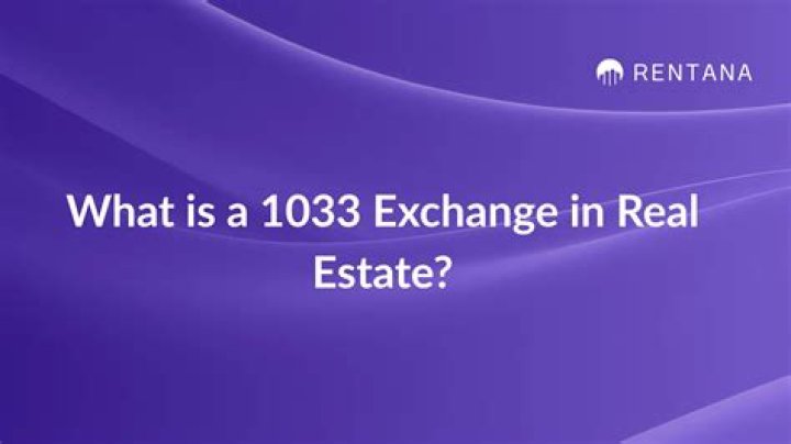 What is a 1033 exchange?