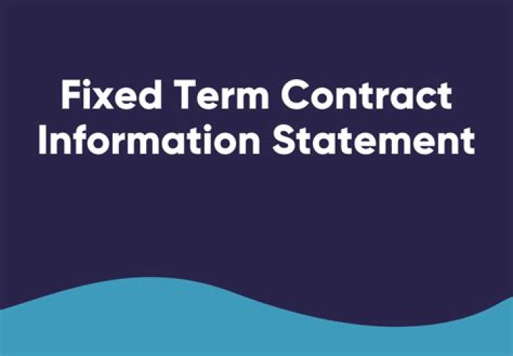 What is a 12 month fixed term contract?