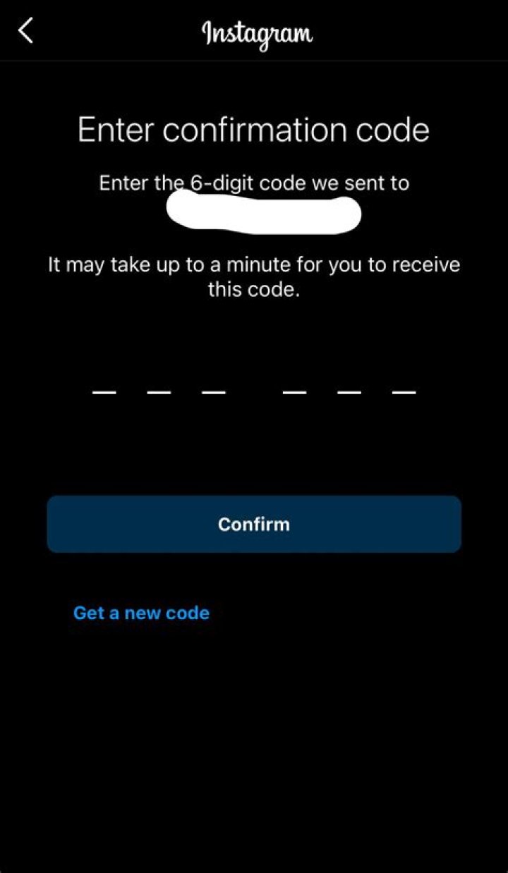 What is a 6 digit confirmation code?