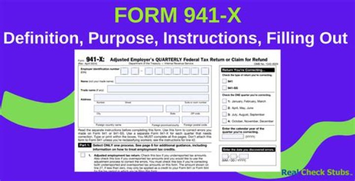 What is a 941-x?