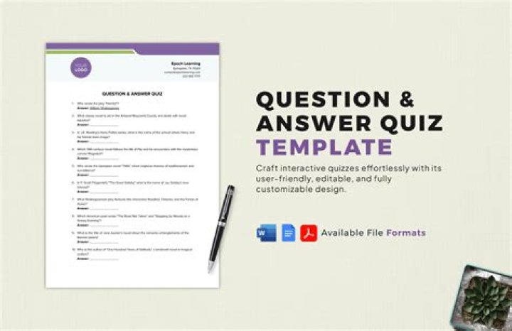 What is the quick question?