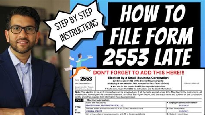 When do I need to file a late 2553?