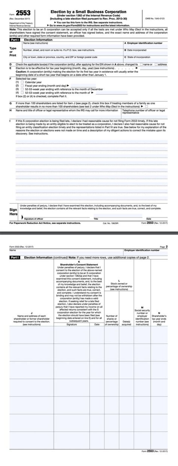 When do I need to file Form 2553?