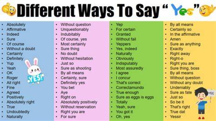 When do you Say No to a question?