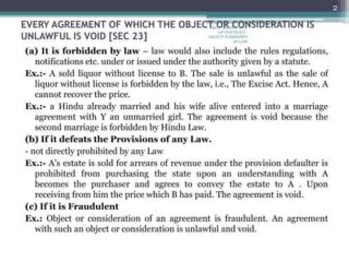 Which contract is forbidden by law?